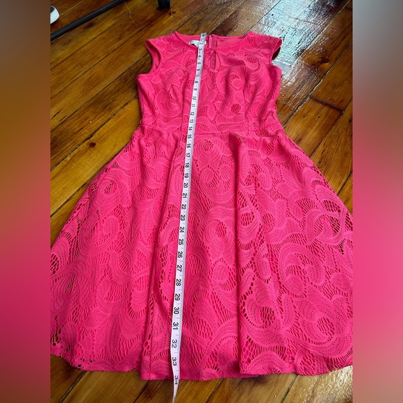 London Style Collection_Pink Lace Dress_Womens 4P - Picture 6 of 9